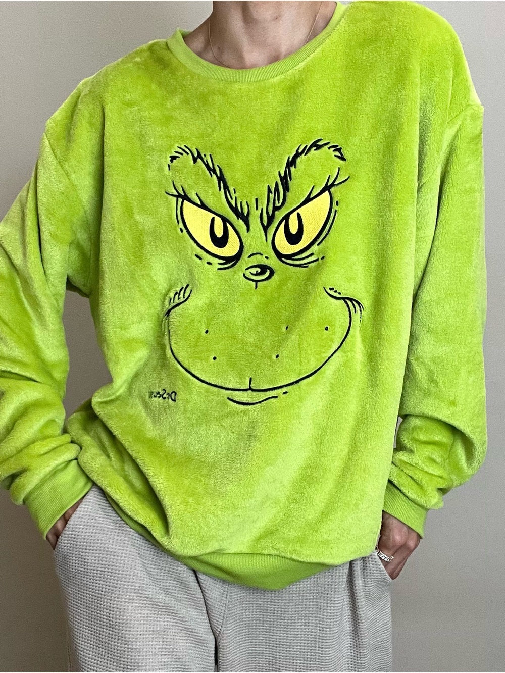 Brand New fun sweater shirt size XL Grinch